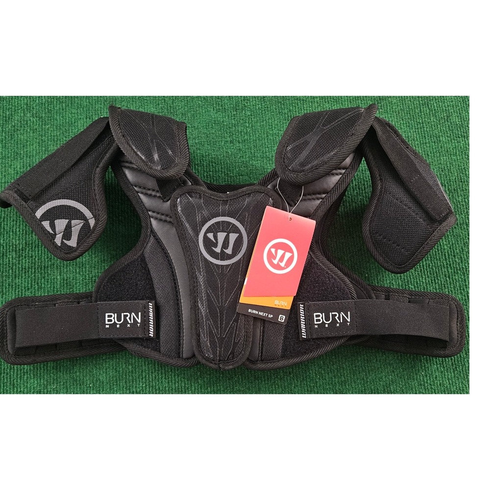 Warrior Burn Next SP Lacrosse Shoulder Pads Youth YSM Black